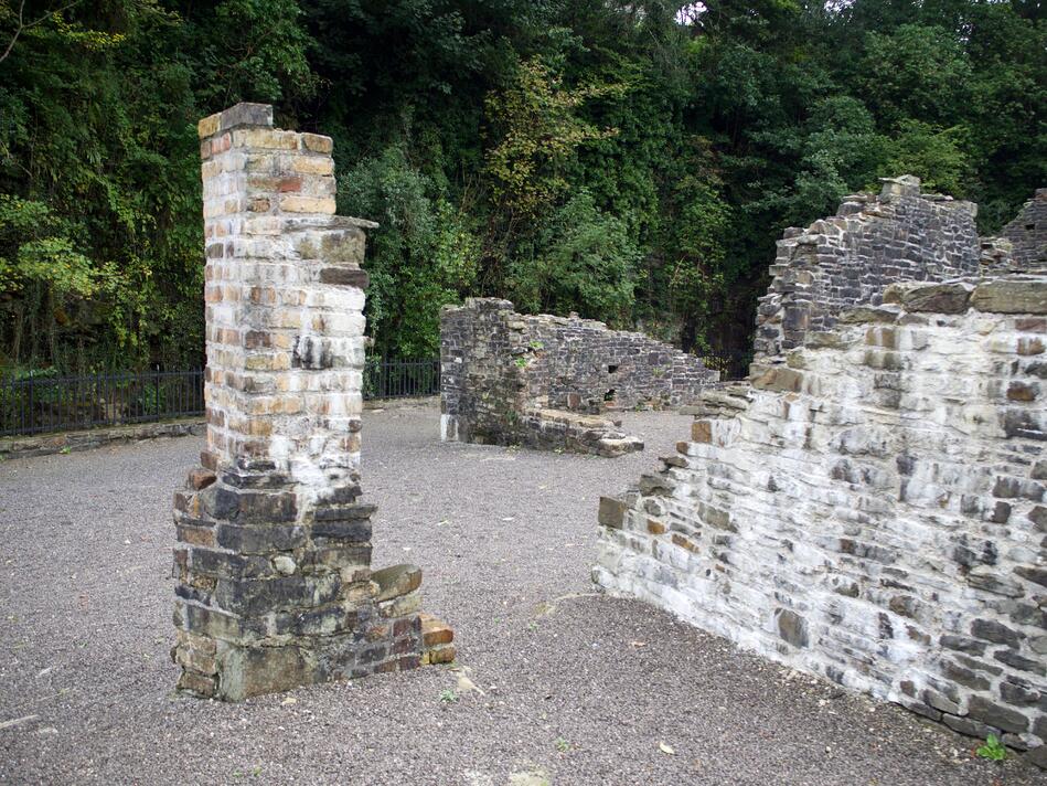 Incomplete brick structures and walls.